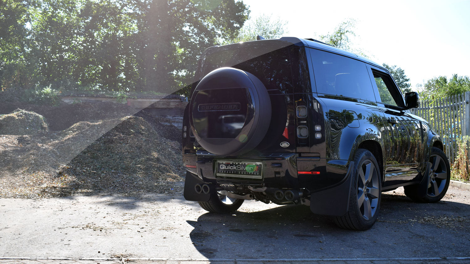 New Land Rover Defender 90 V8 Sports Exhaust with Straight Pipes