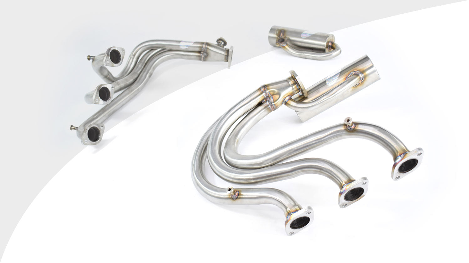 Rare Dino 206 GT Hand Made Stainless Steel Exhaust Manifolds